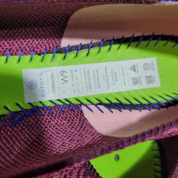 Rothys The Point Women's Size 9 US Fig Phyton Pointed Toe Slip on Flats Shoes - Picture 13 of 14